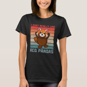 Ich mag Red Pandas Red Panda wirklich T-Shirt