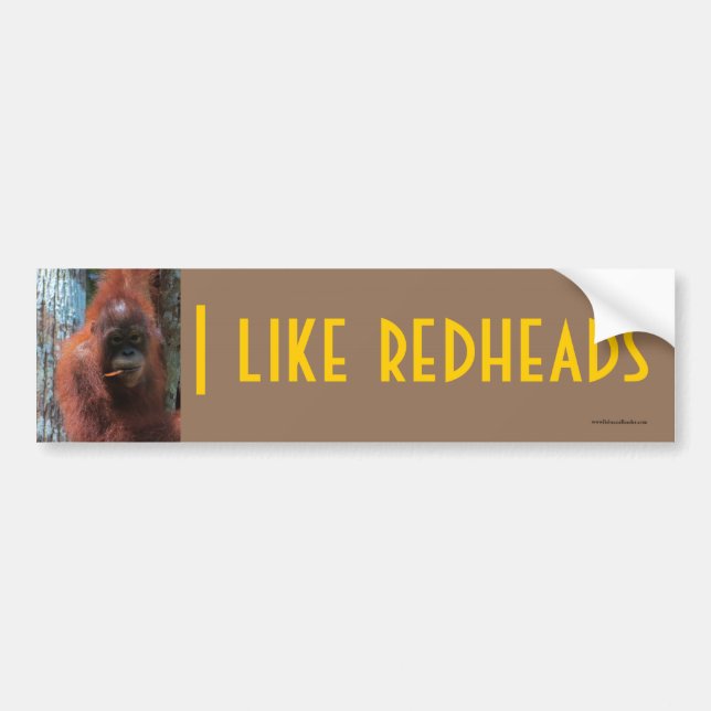 Ich mag Redheads - wild lebende Tiere Autoaufkleber (Vorne)