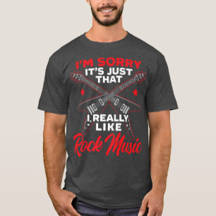 Ich mag Rock Music Gitarrist Gitarre Player R T-Shirt