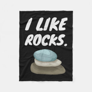 Ich mag Rocks - Der lustige Geologe Miner Rock Hou Fleecedecke