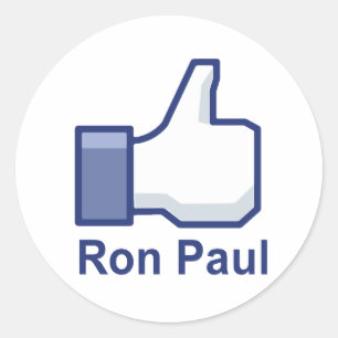 ICH MAG RON PAUL RUNDER AUFKLEBER