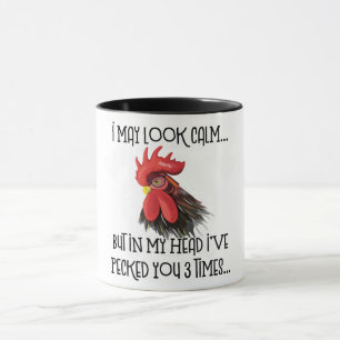 Ich mag ruhig aussehen, aber in meinem Kopf ... dr Tasse
