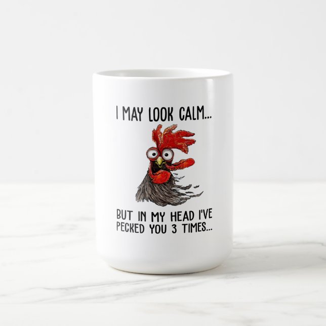 Ich mag ruhig aussehen, aber in meinem Kopf habe i Kaffeetasse (Mittel)