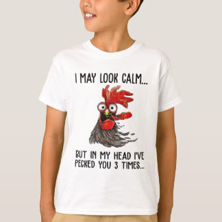 Ich mag ruhig aussehen, aber in meinem Kopf habe i T-Shirt