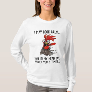 Ich mag ruhig aussehen, aber in meinem Kopf habe i T-Shirt