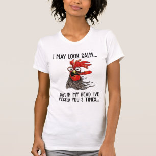 Ich mag ruhig aussehen, aber mein Kopf habe ich di T-Shirt