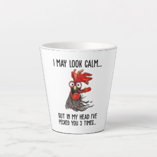 Ich mag ruhig aussehen, aber mein Leiter, ich habe Milchtasse