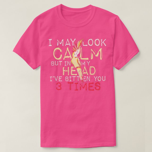 Ich mag ruhig aussehen, Funny Bird T-Shirt (Design vorne)
