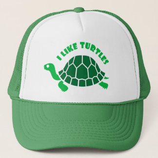 Ich mag Schildkröte-Hut Truckerkappe