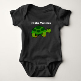 Ich mag Schildkröten - Baby Jersey Bodysuit Strampler