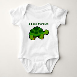 Ich mag Schildkröten - Baby Jersey Bodysuit Strampler