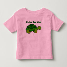 Ich mag Schildkröten - Kleinkind Fine Jersey T - S T-shirt
