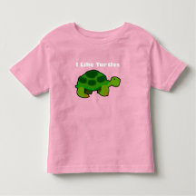 Ich mag Schildkröten - Kleinkind Fine Jersey T - S