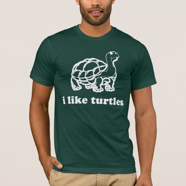 Ich mag Schildkröten T-Shirt (Vorderseite)