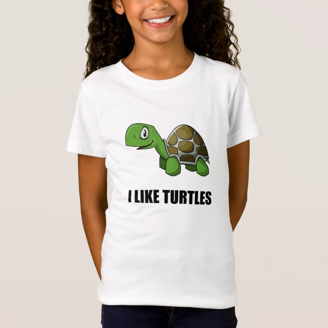 Ich mag Schildkröten T-Shirt (Vorderseite)
