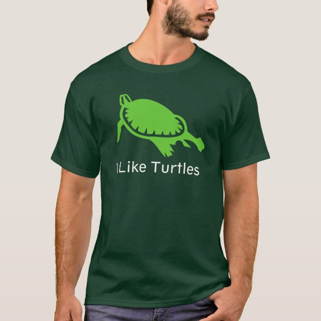 Ich mag Schildkröten T-Shirt (Vorderseite)