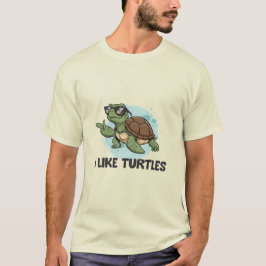 Ich mag Schildkröten T-Shirt