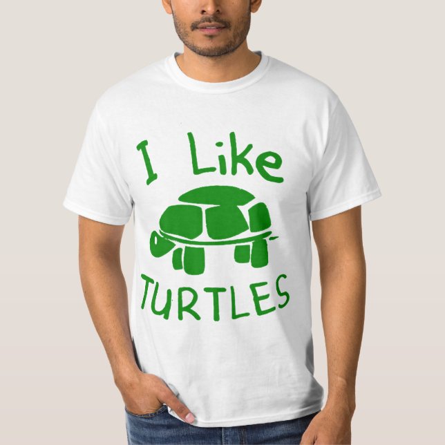 ich mag Schildkröten T-Shirt (Vorderseite)