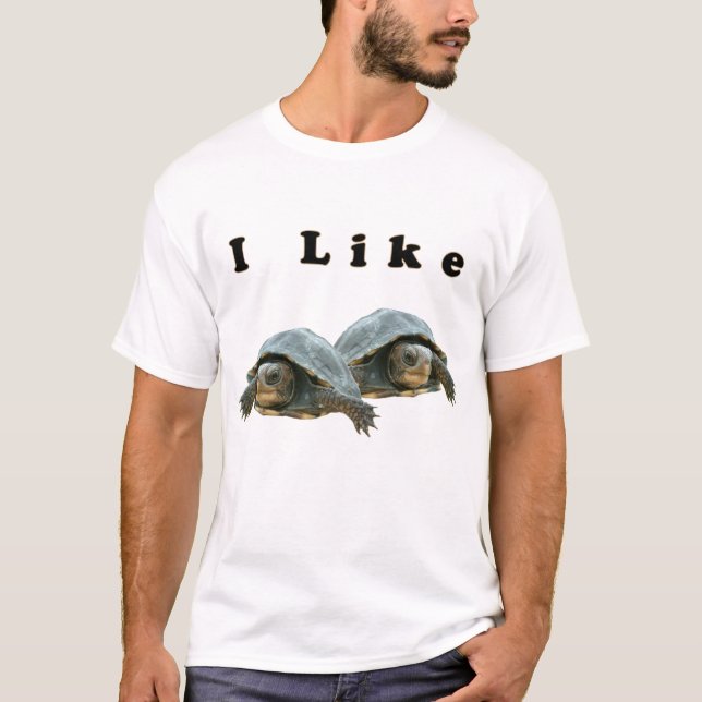 Ich mag Schildkröten T-Shirt (Vorderseite)