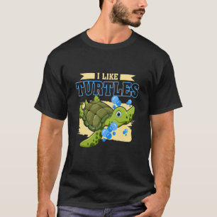 Ich mag Schildkröten Tierzoo Toy Tortoise Turtle T-Shirt