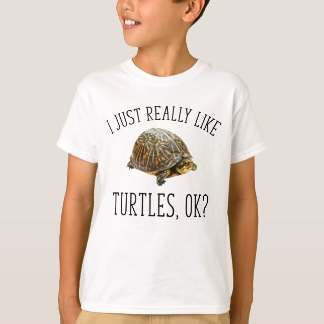 Ich mag Schildkröten wirklich, okay? T-Shirt (Vorderseite)
