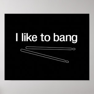 Ich mag schlagen poster