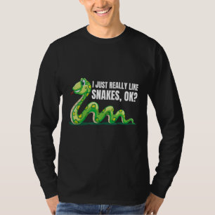 Ich mag Schlangen wie Schlangen, Schlangen, Wildti T-Shirt