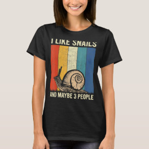 Ich mag Schnecken und vielleicht 3 Personen im Ein T-Shirt