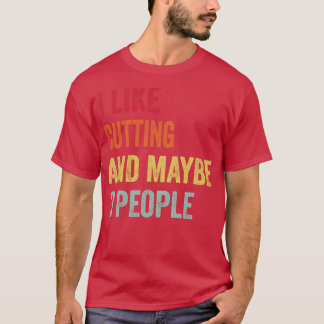 Ich mag schneiden vielleicht 3 Leute T-Shirt