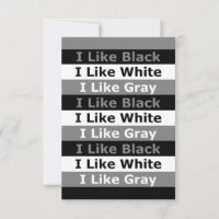 Ich mag Schwarz-weiße und grau gestrichene Gestalt