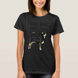 Ich mag schwarze Chihuahua Hunde und vielleicht 3 T-Shirt