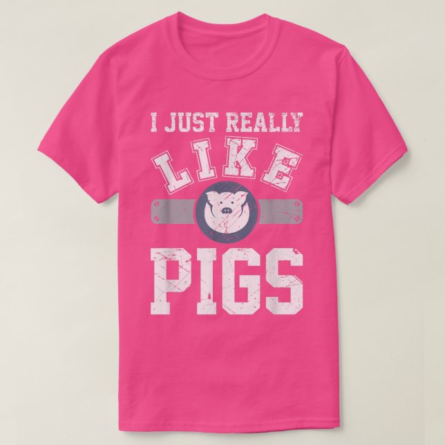 Ich mag Schweine sehr gerne....................... T-Shirt (Design vorne)