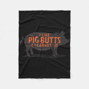 Ich mag Schweinefleisch Hintern und Amp; ich kann Fleecedecke