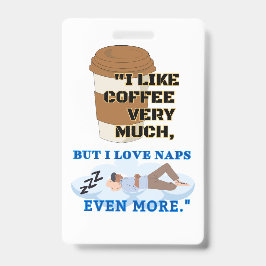 ICH MAG SEHR KAFFEE AUSWEIS