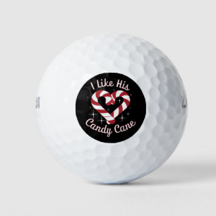Ich mag seinen Zuckerstangen Lustige Paare passend Golfball