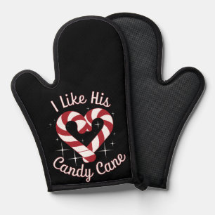 Ich mag seinen Zuckerstangen Lustige Paare passend Ofenhandschuh