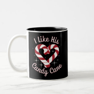Ich mag seinen Zuckerstangen Lustige Paare passend Zweifarbige Tasse