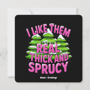 Ich mag sie echt dick und zitterndes Weihnachtsfes Einladung