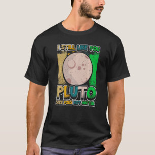 Ich mag Sie noch Pluto Retro Style Space Science W T-Shirt