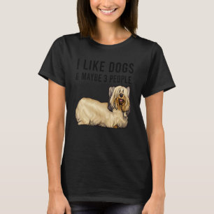 Ich mag Skye Terrier Hunde und vielleicht 3 Leute T-Shirt
