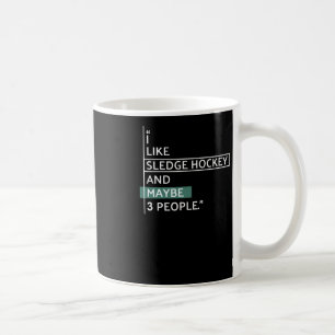 Ich mag Sledge Hockey Sticker Kaffeetasse