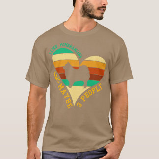 Ich mag Spitze und vielleicht wie 3 Leute Retro V T-Shirt