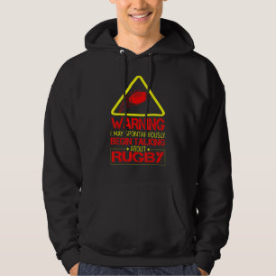 Ich mag spontan über Rugby sprechen Hoodie