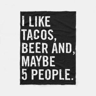 Ich mag Tacos Cinco De Mayo Fleecedecke