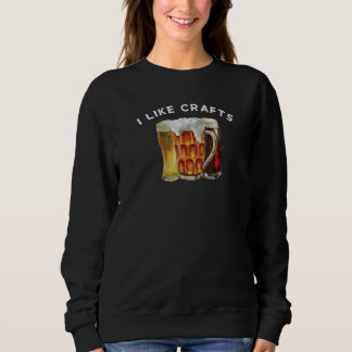 Ich mag Tasse Bierbrauer oben Sweatshirt