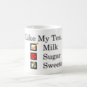 Ich mag... Tee mit Milch & 2 Süßstoffen Kaffeezube Kaffeetasse