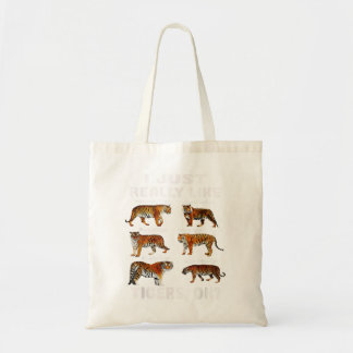 Ich mag Tigers OK Zoo Animal Kids Tiger Tragetasche