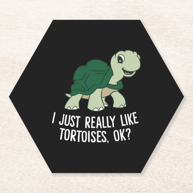 Ich mag Tortoises Ok Tortoise Untersetzer (Vorderseite)
