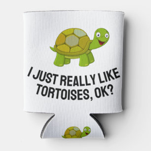 Ich mag Tortoises sehr Niedlich Tortoise Dosenkühler