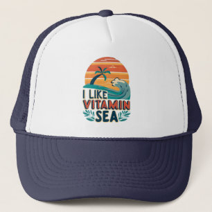Ich mag Vitamin Meer , Sea Vibes , entspannenden S Truckerkappe
